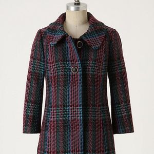 VGUC Anthropologie Blazing Bright Coat size P